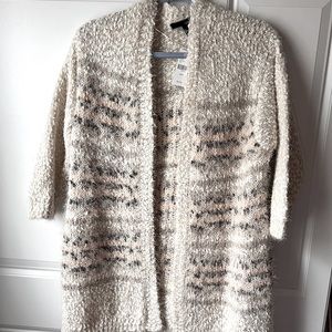 Eyelash open cardigan - NWT